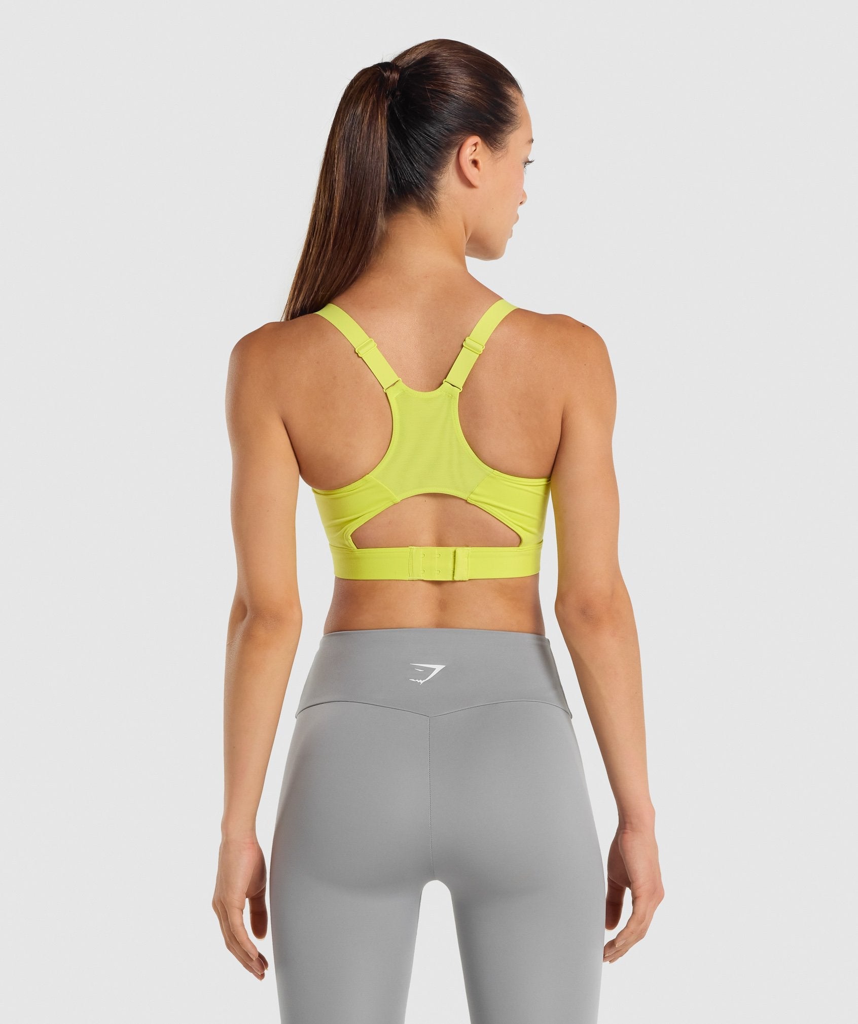 Yellow Women's Gymshark Racer Back Sports Bra | GNXJDY-261