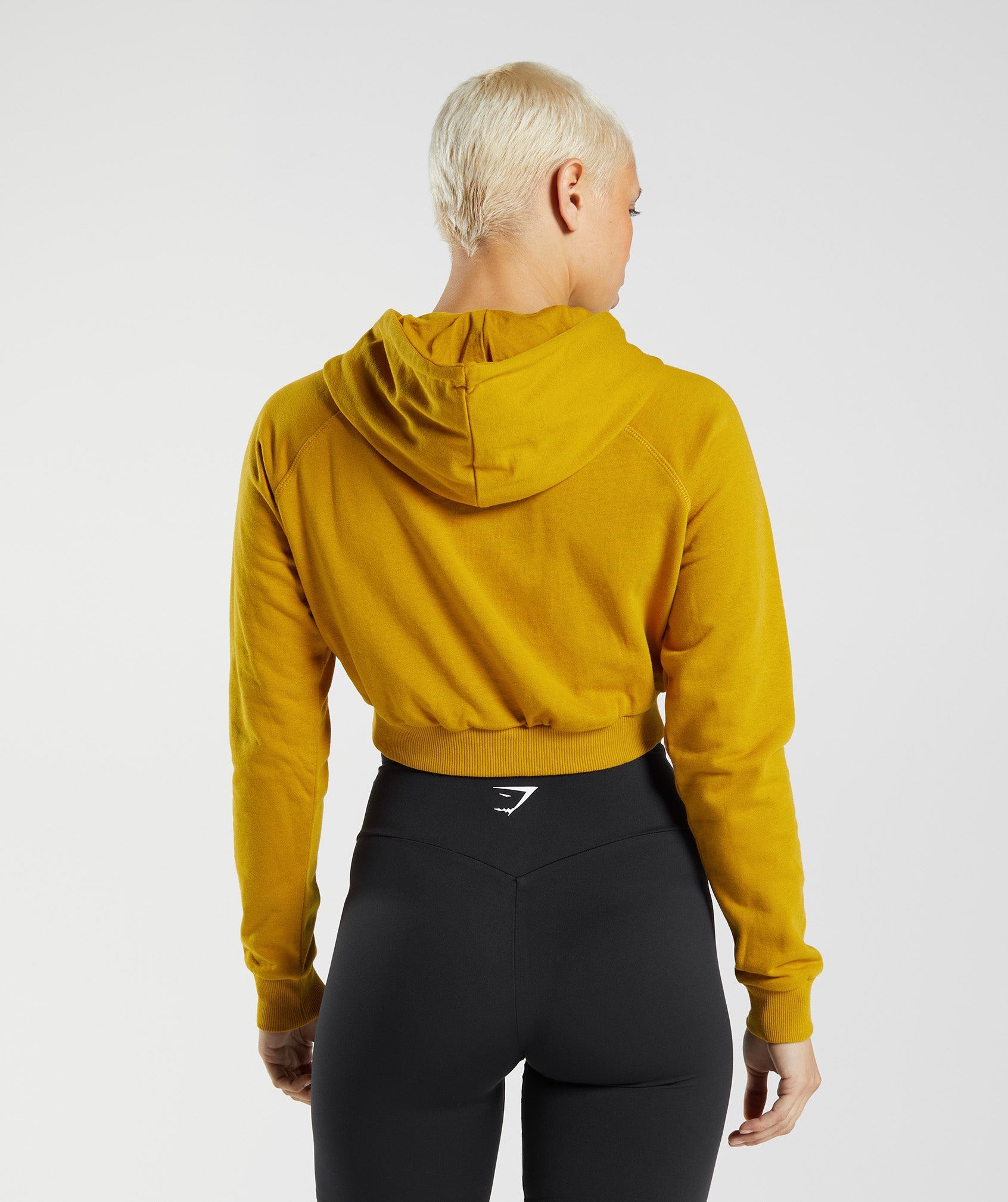 Yellow Women's Gymshark Training Cropped Hoodie | AOLYFS-182